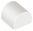 LEGO® los onderdeel Dakpan Gebogen in kleur Wit 49307