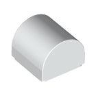 LEGO® los onderdeel Dakpan Gebogen in kleur Wit 49307