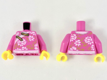 Plaatje in Gallery viewer laden, LEGO® los onderdeel Lijf met Motief Donker Roze 973pb3455c01