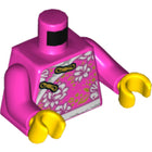 LEGO® los onderdeel Lijf met Motief Donker Roze 973pb3455c01