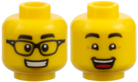 LEGO® los onderdeel Hoofd in kleur Geel 3626pb2323