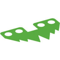 Plaatje in Gallery viewer laden, LEGO® los onderdeel Lijf Accessoire in kleur Fel Groen 50581