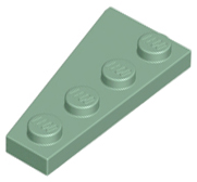 LEGO® los onderdeel Wig Plaat in kleur Zandgroen 41769
