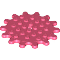 LEGO® los onderdeel Plaat Rond in kleur Koraal 35446