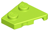 LEGO® los onderdeel Wig Plaat in kleur Limoen 24299