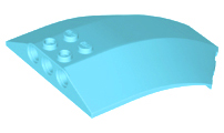 LEGO® los onderdeel Voorruit in kleur Medium Azuurblauw x224