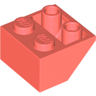 Plaatje in Gallery viewer laden, LEGO® los onderdeel Dakpan Omgekeerd in kleur Koraal 3660