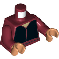 LEGO® los onderdeel Lijf met Motief Donkerrood 973pb3519c01