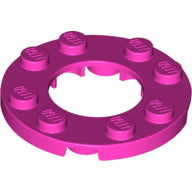 LEGO® los onderdeel Plaat Rond in kleur Donker Roze 11833