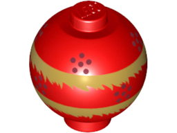 LEGO® los onderdeel Steen Rond met Motief Rood 20953pb03