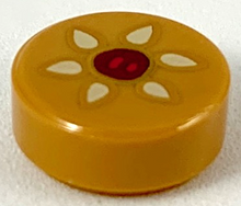Plaatje in Gallery viewer laden, LEGO® onderdeel Tegel Rond met Motief Medium Noga 98138pb101