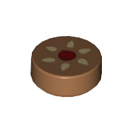 Plaatje in Gallery viewer laden, LEGO® onderdeel Tegel Rond met Motief Medium Noga 98138pb101