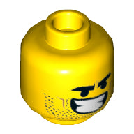 Plaatje in Gallery viewer laden, LEGO® los onderdeel Hoofd in kleur Geel 3626cpb2361
