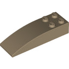 LEGO® los onderdeel Dakpan Gebogen Donker Geelbruin 44126