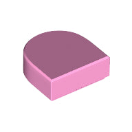 LEGO® los onderdeel Tegel Rond in kleur Fel Roze 24246