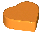 LEGO® los onderdeel Tegel Rond in kleur Oranje 39739