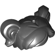 LEGO® los onderdeel Haar in kleur Zwart 35701