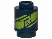 Plaatje in Gallery viewer laden, LEGO® onderdeel Steen Rond met Motief Donkerblauw 3062pb060