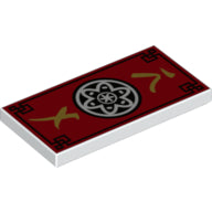 Plaatje in Gallery viewer laden, LEGO® los onderdeel Tegel met Motief Wit 87079pb0547
