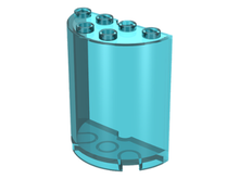 Plaatje in Gallery viewer laden, LEGO® los onderdeel Cilinder Doorzichtig Lichtblauw 6259