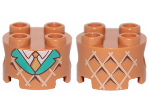 LEGO® onderdeel Steen Rond met Motief Medium Noga 17485pb004