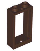 LEGO® los onderdeel Raamkozijn in kleur Donker Bruin 60593