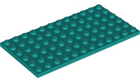 LEGO® los onderdeel Plaat Algemeen Donker Turkoois 3028