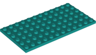 LEGO® los onderdeel Plaat Algemeen Donker Turkoois 3028