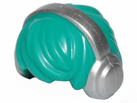 LEGO® los onderdeel Haar in kleur Donker Turkoois 10166pb01