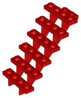 LEGO® los onderdeel Trap in kleur Rood 30134