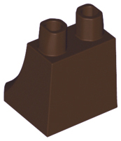 LEGO® los onderdeel Benen Aangepast Donker Bruin 36036
