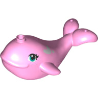 LEGO® los onderdeel Waterdier in kleur Fel Roze 49518pb01