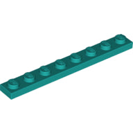 Plaatje in Gallery viewer laden, LEGO® los onderdeel Plaat Algemeen Donker Turkoois 3460