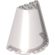 LEGO® los onderdeel Kegel in kleur Doorzichtig Zwart 47543