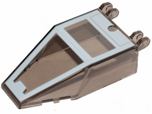 Plaatje in Gallery viewer laden, LEGO® Voorruit met Motief Doorzichtig Zwart 30372pb08
