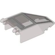 Plaatje in Gallery viewer laden, LEGO® Voorruit met Motief Doorzichtig Zwart 30372pb08