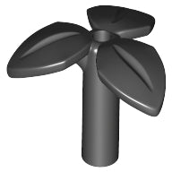 LEGO® los onderdeel Plant & Struik in kleur Zwart 37695