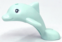 Plaatje in Gallery viewer laden, LEGO® los onderdeel Waterdier in kleur Licht Aqua 49579pb01