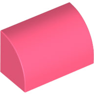 Plaatje in Gallery viewer laden, LEGO® los onderdeel Dakpan Gebogen in kleur Koraal 37352