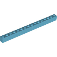 Plaatje in Gallery viewer laden, LEGO® los onderdeel Steen in kleur Medium Azuurblauw 2465