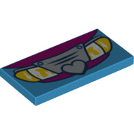 LEGO® Tegel met Motief Donker Azuurblauw 87079pb0598