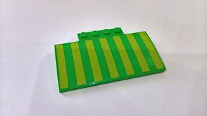 LEGO® Dakpan Gebogen met Motief Fel Groen 15625pb023