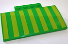 LEGO® Dakpan Gebogen met Motief Fel Groen 15625pb023