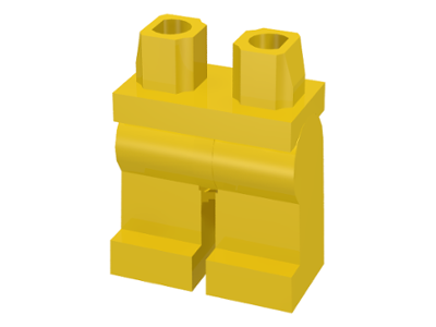 LEGO® los onderdeel Benen in kleur Geel 970c00
