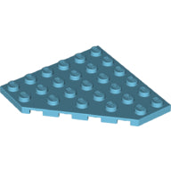 Plaatje in Gallery viewer laden, LEGO® los onderdeel Wig Plaat Medium Azuurblauw 6106
