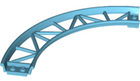 LEGO® los onderdeel Rails in kleur Medium Azuurblauw 25061