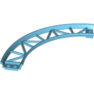 LEGO® los onderdeel Rails in kleur Medium Azuurblauw 25061