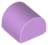 Plaatje in Gallery viewer laden, LEGO® los onderdeel Dakpan Gebogen Medium Lavendel 49307