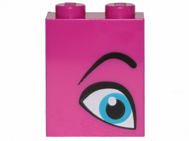 LEGO® los onderdeel Steen met Motief Magenta 3245cpb094