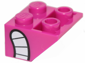 LEGO® Dakpan Omgekeerd met Motief Magenta 3660pb022